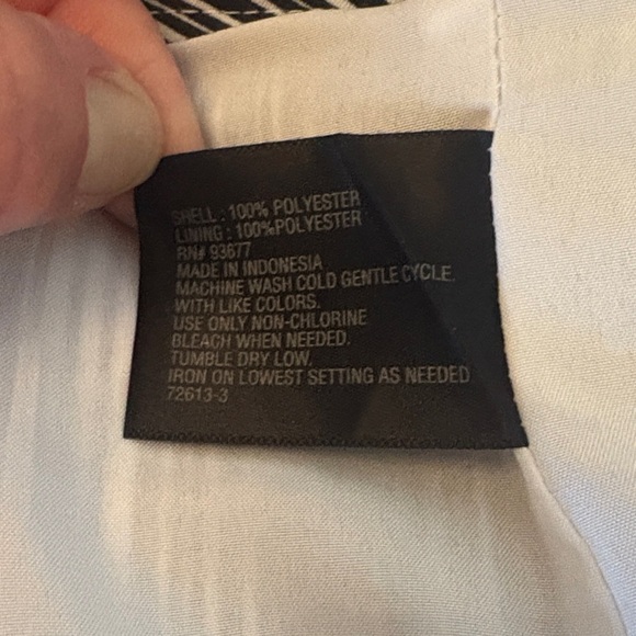 Worthington A-Line Skirt with Pink and Black Stripes - Picture 8 of 12